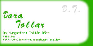 dora tollar business card