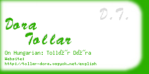 dora tollar business card